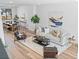Spacious open-concept living room and dining area with contemporary furnishings and ample natural light at 2078 S Holly St # 3, Denver, CO 80222
