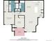 Layout of a 1076 sq ft home featuring a primary bedroom, living room, and balcony at 17297 Wilde Ave # 205, Parker, CO 80134