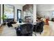 Inviting living room features cozy seating and a modern fireplace at 310 N Fuller Placer Rd, Breckenridge, CO 80424