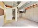 Unfinished basement showcasing exposed ductwork, plumbing, and utility systems at 2826 S Lamar St, Denver, CO 80227