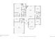 Floorplan illustrating the layout of the home, including bedrooms, living spaces, and kitchen at 21107 Hawthorne Ln, Parker, CO 80138