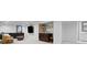 Finished basement area featuring a bar, built-in cabinets, and bathroom at 5853 S Havana Ct, Englewood, CO 80111