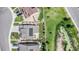 Aerial view of a house with a backyard, showing the property's size and landscaping at 7242 E 133Rd Cir, Thornton, CO 80602