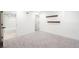Finished basement with neutral carpet, ample lighting, and an adjacent bathroom at 863 S Race St, Denver, CO 80209