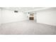 Expansive finished basement with recessed lighting, wet bar and neutral carpet flooring at 863 S Race St, Denver, CO 80209