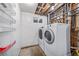 Laundry room with modern washer and dryer at 8051 S Kendall Blvd, Littleton, CO 80128
