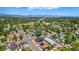 Aerial view showcasing the home's proximity to Knapp Elementary School in a residential neighborhood at 550 S Raleigh St, Denver, CO 80219