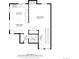Second floor plan highlighting kitchen, dining area, living room, bathroom, foyer and staircase at 938 W Peakview Cir, Littleton, CO 80120