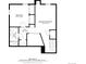 First floor plan displays bedroom, recreation room, bathroom and hall layout at 938 W Peakview Cir, Littleton, CO 80120
