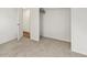 Bedroom with carpeted floors and empty closet at 10536 Garrison St, Westminster, CO 80021