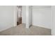 Bedroom with carpeted floors and empty closet at 10536 Garrison St, Westminster, CO 80021