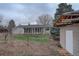 Backyard featuring a shed and enclosed patio area at 19326 E Greenwood Pl, Aurora, CO 80013