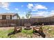 Beautiful backyard featuring a fire pit area with chairs for entertaining and relaxation at 111 S Perry St, Denver, CO 80219