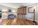 Comfortable living room featuring hardwood floors, cozy seating, and stylish decor at 6712 S Leyden Ct, Centennial, CO 80112