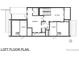 Loft floorplan showing the layout of the bedrooms, bathrooms, and storage spaces at 2530 Chase, Edgewater, CO 80215