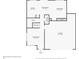 The floor plan features a spacious Gathering room, a large kitchen and dining area, and a two car garage at 3928 Miners Candle Dr, Castle Rock, CO 80109