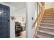 View of staircase leading to upper level at 7995 E Mississippi Ave # J1, Denver, CO 80247