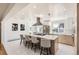 Modern kitchen with a large island, stainless steel appliances, pendant lighting, and tile backsplash, great for cooking at 2674 S Krameria St, Denver, CO 80222