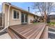 Back deck perfect for outdoor dining and relaxation with a serene backyard view at 741 Cortez St, Denver, CO 80221