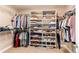 Large closet featuring white shelving for storing clothing and footwear, maximizing space at 6488 S Kewaunee Way, Aurora, CO 80016