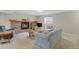 Comfortable finished basement with brick fireplace and furniture at 7466 E Long Cir, Centennial, CO 80112