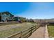 Exterior shot of a backyard with a fence separating the homes at 10156 Nottingham Dr, Parker, CO 80134