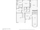 Floor plan showcasing layout of main level of the home at 10156 Nottingham Dr, Parker, CO 80134