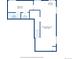 Basement floorplan showing a recreation room, bedroom, bathroom, walk-in closet, and a wet bar at 16893 Trail View Cir, Parker, CO 80134
