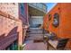 Private patio space with outdoor seating, potted plants and serene ambiance at 1351 N Franklin St, Denver, CO 80218