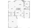 Floor plan showing the layout of the main level at 10646 Amesbury Way, Highlands Ranch, CO 80126