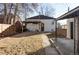 Backyard with pergola, patio, and detached garage at 2809 Forest St, Denver, CO 80207