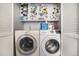 Updated laundry closet with washer and dryer at 2016 W 101St Ave, Thornton, CO 80260