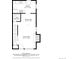 Main floor plan with kitchen, dining area, living room; see dimensions at 1537 S Owens St # 31, Denver, CO 80232