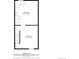 Basement floor plan with bedroom and other space; see dimensions at 1537 S Owens St # 31, Denver, CO 80232