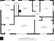 Detailed floor plan showcases the layout of the main level of the home at 6671 Chase St, Arvada, CO 80003