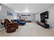 Spacious finished basement providing a flexible recreational area at 3330 E Tennessee Ave, Denver, CO 80209