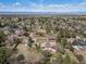 Large lot outlined in red provides ample space for outdoor activities and potential development at 5460 S Locust St, Greenwood Village, CO 80111