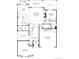 Layout of the house including 2-car garage, living spaces, kitchen, porch, and dining room at 5762 Las Rosas Dr, Parker, CO 80134