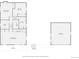 Floor plan featuring bedrooms, bathrooms, a recreation room, garage, porch and courtyard at 7715 Rafter Rd, Franktown, CO 80116
