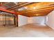 Spacious unfinished basement area with exposed ceiling, ready for customization at 9640 Sydney Ln, Highlands Ranch, CO 80130