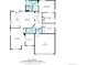 Detailed floor plan showcasing the layout of this 1600 square foot home at 9640 Sydney Ln, Highlands Ranch, CO 80130