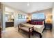 Cozy bedroom with en-suite bathroom access provides a private and comfortable living space at 1721 Wingfeather Ln, Castle Rock, CO 80108