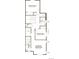 Second floor plan featuring a primary bedroom with bathroom, two bedrooms, and a shared bathroom at 4588 S Versailles St # B, Aurora, CO 80015