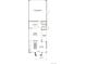 First floor floorplan featuring a 2-car garage, living room, kitchen, dining area, and covered patio at 4588 S Versailles St # B, Aurora, CO 80015