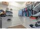 Organized walk-in closet with wire shelving and ample storage space for clothes and accessories at 1017 Mircos St, Erie, CO 80516