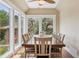 Sunlit breakfast nook with floor-to-ceiling windows and a table with seating for twelve at 81 Falcon Hills Dr, Highlands Ranch, CO 80126