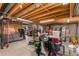Unfinished basement providing additional storage space and featuring exposed ceiling and walls at 10227 Osceola Ct, Westminster, CO 80031