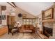 Comfortable living room featuring a fireplace and plush seating at 10227 Osceola Ct, Westminster, CO 80031