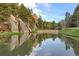 Scenic view of a pond reflecting rock formations and sky, surrounded by trees and natural landscape at 60 N County Highway 67, Sedalia, CO 80135