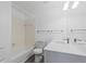 Bathroom with a shower-tub combo and modern vanity at 7185 S Gaylord St # G13, Littleton, CO 80122